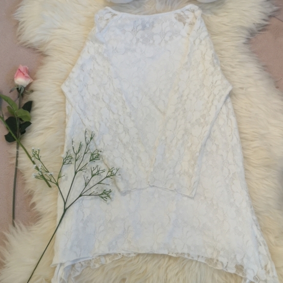 Anna Bella Lace 3/4 Sleeve Top - Picture 4 of 5